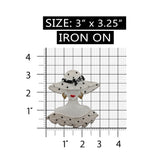 ID 7490 Polka Dot Mannequin Model Patch Fashion Lady Embroidered IronOn Applique