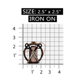 ID 7557 Cross Stitch Patch Scissors Sewing Thread Embroidered Iron On Applique