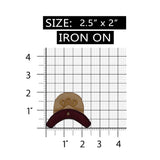 ID 7597 Felt Classic Ladies Hat Patch Bonnet Fashion Embroidered IronOn Applique