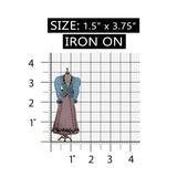 ID 7737 Victorian Dress On Stand Patch Classic Shop Embroidered Iron On Applique