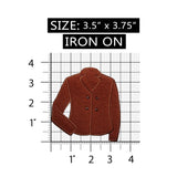 ID 7910 Fuzzy Sport Jacket Patch Coat Felt Fashion Embroidered Iron On Applique