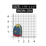 ID 7939 Draw String Back Pack Patch Bag Fashion Embroidered Iron On Applique