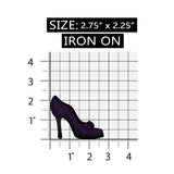 ID 7940 Stiletto High Heel Shoe Patch Formal Fashion Embroidered IronOn Applique