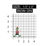 ID 8163 Christmas Elf Worker Patch Santa Helper Toy Embroidered Iron On Applique