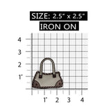 ID 8303 Pleather Woman Purse Patch Hand Bag Fashion Embroidered Iron On Applique