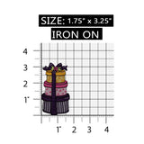 ID 8332 Stack of Gift Boxes Patch Shopping Fashion Embroidered Iron On Applique