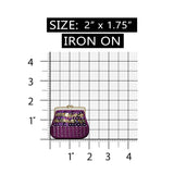 ID 8339 Sequin Pocket Purse Patch Coin Bag Fashion Embroidered Iron On Applique