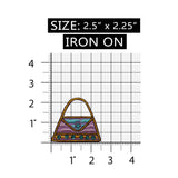 ID 8345 Vibrant Sequin Purse Patch Bag Craft Fashion Embroidered IronOn Applique