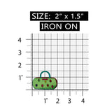 ID 8355 Polka Dot Hand Bag Patch Purse Craft Fashion Embroidered IronOn Applique