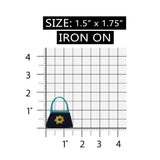 ID 8391 Daisy Flower Purse Patch Hand Bag Fashion Embroidered Iron On Applique