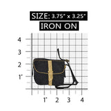 ID 8393 Woman Small Purse Patch Shoulder Strap Fashion Embroidered Iron On Applique