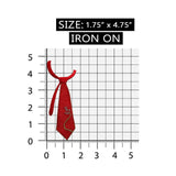ID 8426 Nautical Neck Tie Patch Captain Suit Fashion Embroidered IronOn Applique