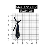 ID 8429 Nautical Neck Tie Patch Captain Suit Fashion Embroidered IronOn Applique