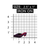 ID 8430 Fancy Spotted Slipper Patch Shoe Fashion Embroidered Iron On Applique