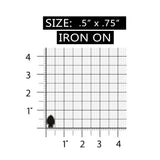 ID 8591 Lot of 3 Silver Spade Suit Patch Black Card Embroidered Iron On Applique