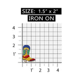 ID 8784 Western Cowboy Boot Patch Work Shoe Riding Embroidered Iron On Applique