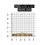ID 8795 Wall Wavy Trim Patch Pattern Strip Building Embroidered Iron On Applique