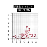 ID 8856 Pink Flower Vine Patch Garden Plant Grow Embroidered Iron On Applique