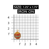 ID 8905 Christmas Tree Ornament Patch Ball Decoration Beaded Iron On Applique