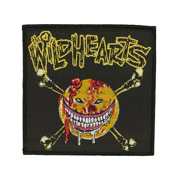 The Wildhearts Smiley Face Patch English Rock Band Woven Sew On Applique