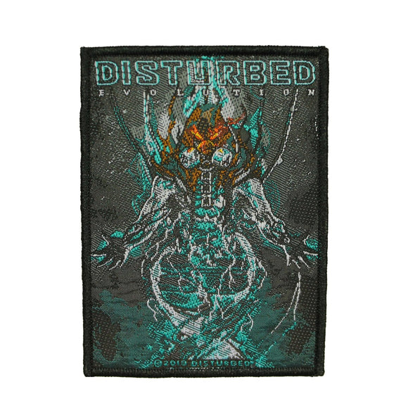 Disturbed Evolution Hooded Album Patch Heavy Metal Rock Band Sew On Applique