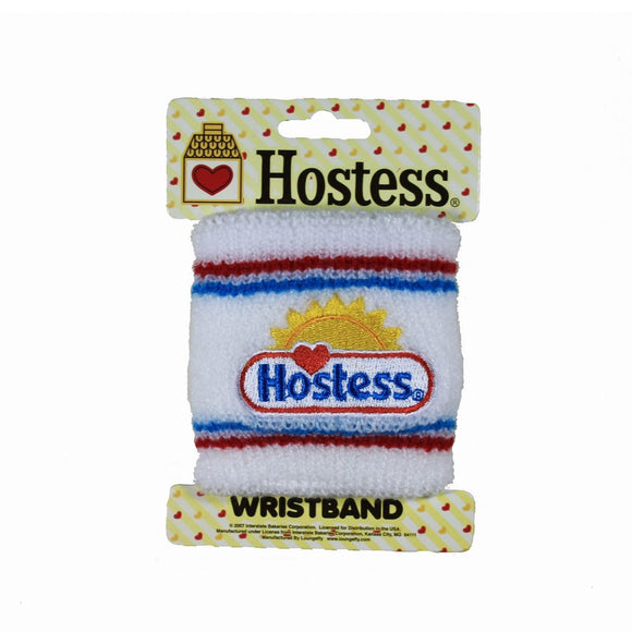Hostess White Logo Boys Girls Sweatband Wristband