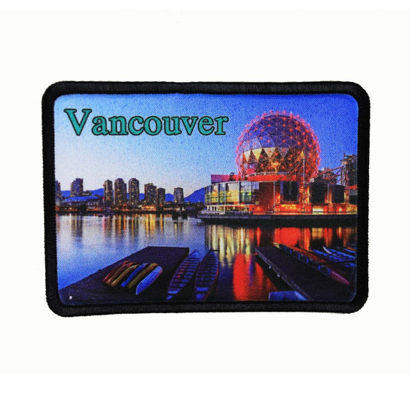Vancouver Canada Skyline Patch Coast Travel Dye Sublimation Iron On Applique