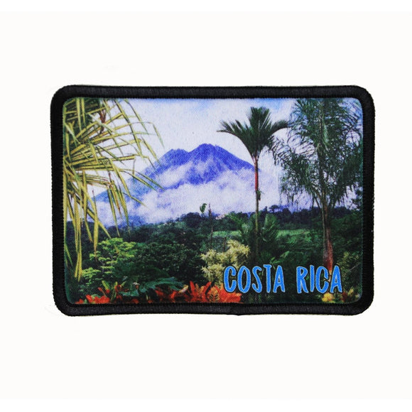 Costa Rica Rainforest Patch Jungle Travel Dye Sublimation Iron On Applique