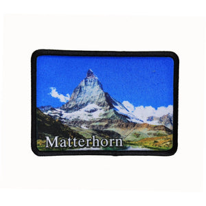 Matterhorn Mountain Patch Switzerland Travel Dye Sublimation Iron On Applique