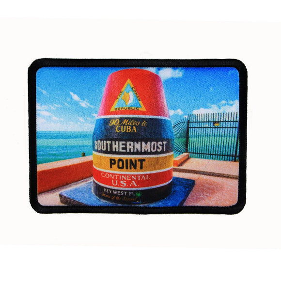 Southernmost Point Patch Key West Florida Travel Dye Sublimation IronOn Applique