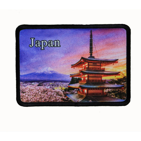 Japan Tokyo Patch Sensō-ji Cherry Blossom Travel Dye Sublimation IronOn Applique