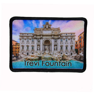 Trevi Fountain Rome Italy Patch Landmark Travel Dye Sublimation Iron On Applique