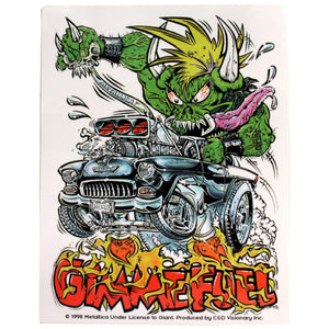 Sticker Metallica "Gimme Fuel" Lyrics Song Art Heavy Metal Band Music Decal