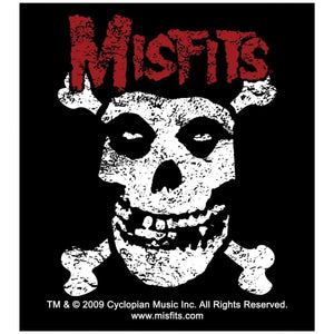 Sticker Misfits Crimson Ghost Fiend Crossbones Horror Punk Music Band Decal