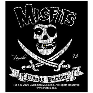 Sticker Misfits Fiends Forever Club Crimson Pirate Ghost Logo Music Band Decal