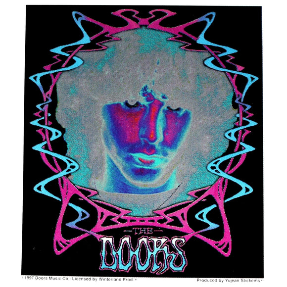 Sticker The Doors Psychedelic Jim Morrison Portrait Rock Band Music Decal