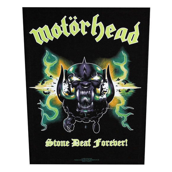 XLG Motorhead Stone Deaf Forever Back Patch Album Art Jacket Sew On Applique
