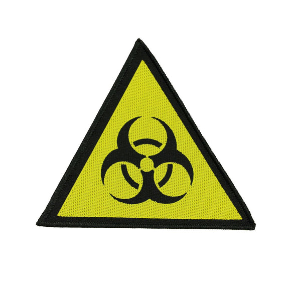 Biohazard Logo Patch Dangerous Chemical Radioactive Woven Sew On Applique