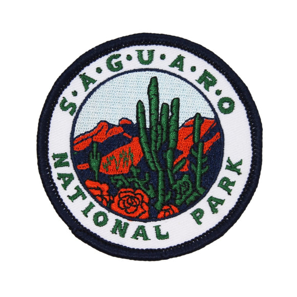 Saguaro National Park Patch Arizona Desert Travel Embroidered Iron On Applique
