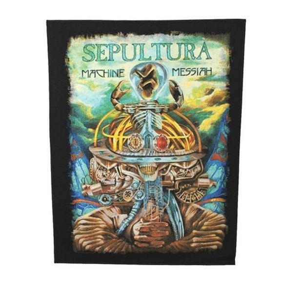 XLG Sepultura Machine Messiah Back Patch Album Art Heavy Metal Sew On Applique