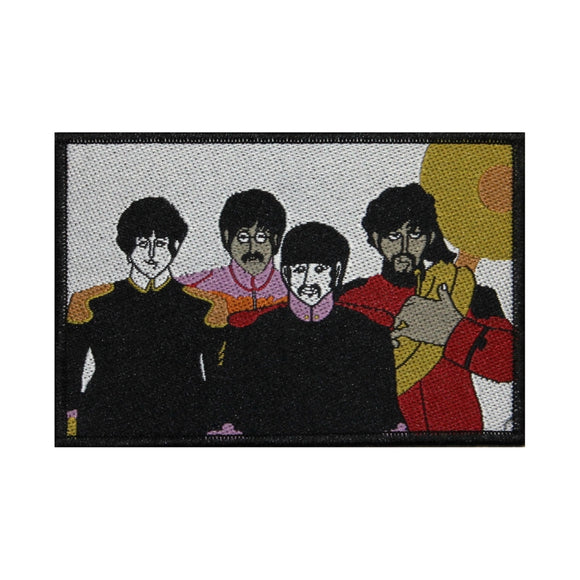 The Beatles Yellow Submarine Band Patch Art Rock Music Woven Sew On Applique
