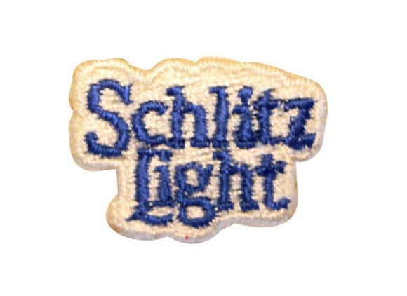 Schlitz Light Beer Logo Patch Beverage Vintage Sew On Embroidered Applique