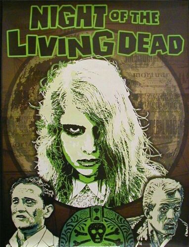 Night of the Living Dead Signed by Artist Strephon Poster