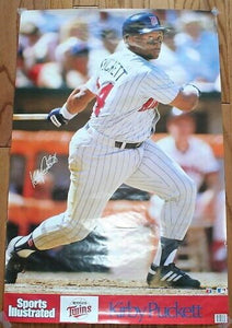 Kirby Pucket Sports Illustrated Minnesota MLB Poster