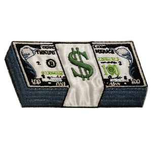 ID 0083 Stack of Cash Money Casino Las Vegas Embroidered Iron On Applique Patch
