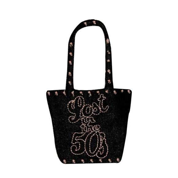 ID 0134 Lost In The 50s Purse Patch Handbag Fashion Embroidered Iron On Applique