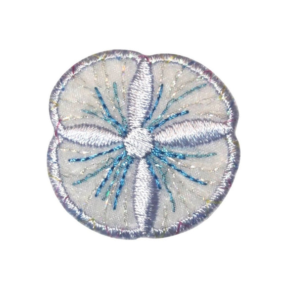 ID 0355A Seashell Shell Sand Dollar Beach Embroidered Iron On Applique Patch