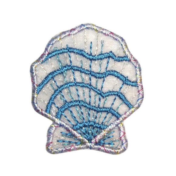 ID 0355E Seashell Beach Ocean Sand Souvenir Embroidered Iron On Applique Patch
