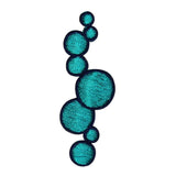 ID 0377 Lot of 2 Bubble Chain Patch Under Water Aquarium DIY Embroidered Iron On Applique