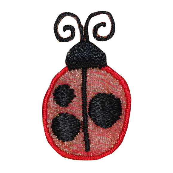 ID 0465 Lot of 3 Cute Ladybug Patch Bug Insect Embroidered Iron On Applique